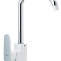 Кух.смеситель Ekko E40301 с гайкой , белый